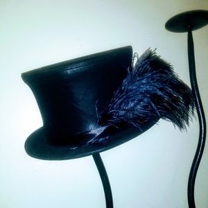 Steampunk Top Hat with ostrich feather